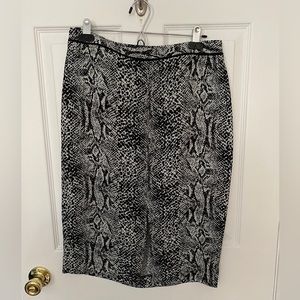 Who What Wear - snakeskin print pencil skirt